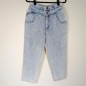 VTG, 89s P S GITANO VINTAGE ACID WASH WOMEN JEANS SIZE 12 SHORT